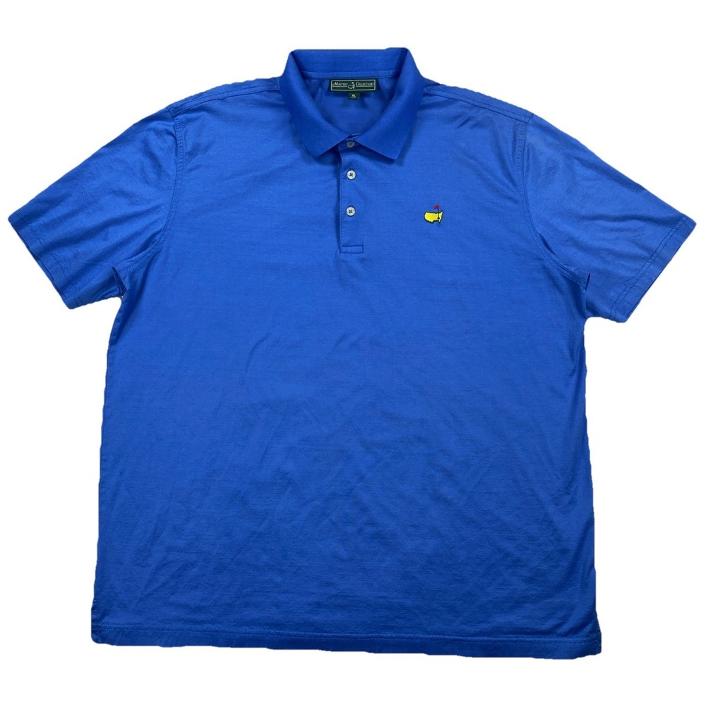 Masters Collection Golf Polo Shirt Blue Pima Cotton Men's XL‎